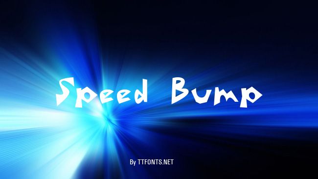 Speed Bump example